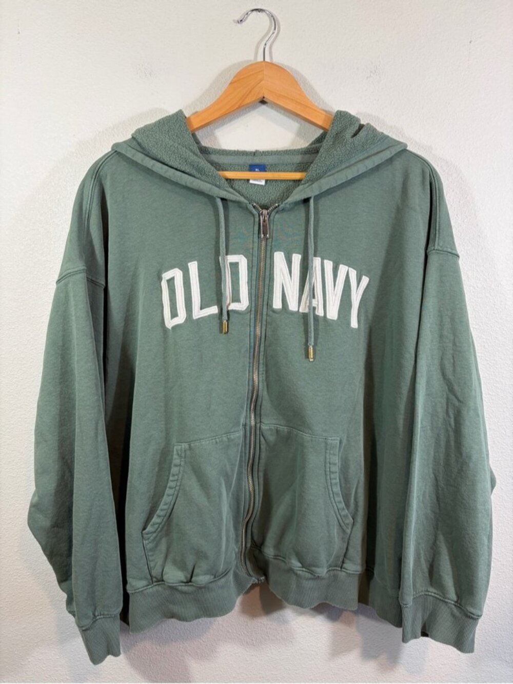 Old Navy Sage Green Full-Zip Hoodie